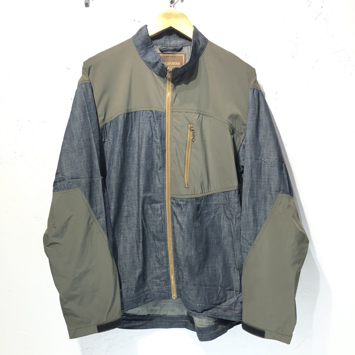 美品 ANACHRONORM ナイロン切り替え デニムジャケット 02サイズ 