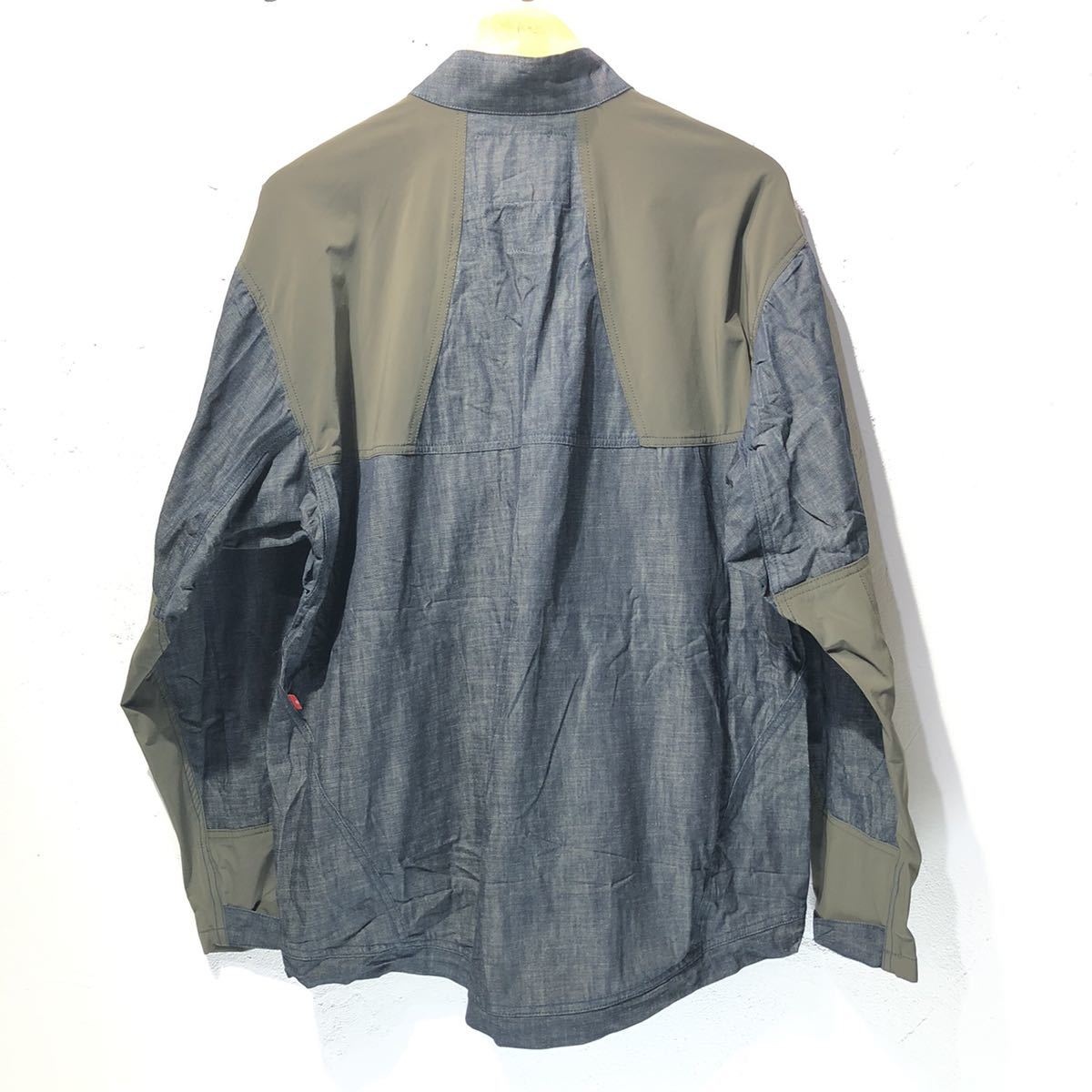 美品 ANACHRONORM ナイロン切り替え デニムジャケット 02サイズ 
