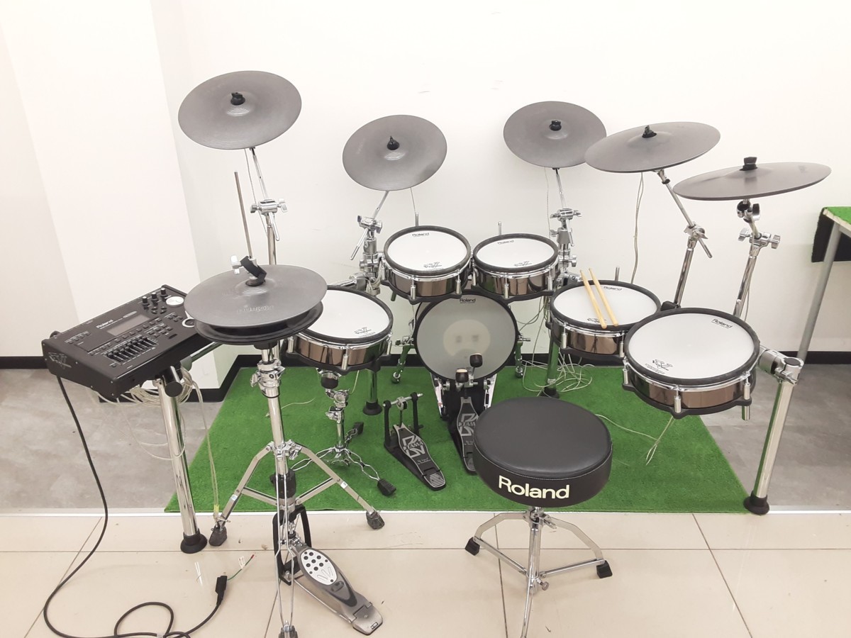 ☆中古 楽器 電子ドラム Roland ローランド TD-30 セット 【4個口発送 
