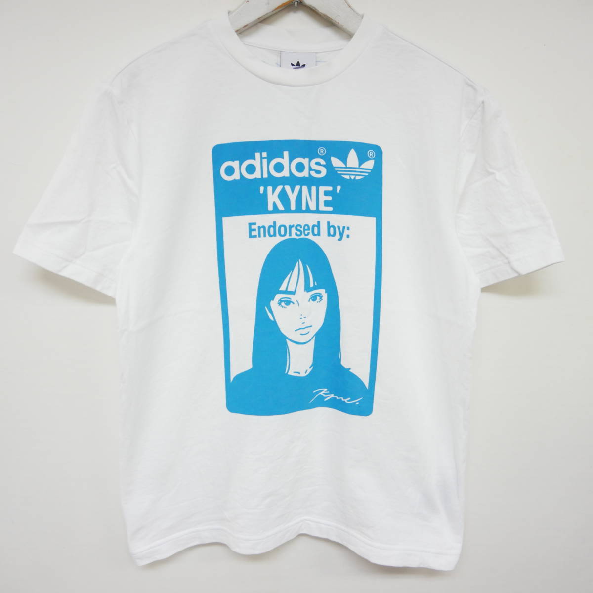 【本物保証，最新作】 1円 良好 国内正規 adidas Originals&times;KYNE キネ GRAPHIC TEE T-SHIRT Tシャツ WHITE ホワイト 白 XS(トップス)｜売買されたオークション情報、yahooの商品情報をアーカイブ公開 - オークファン 女性用