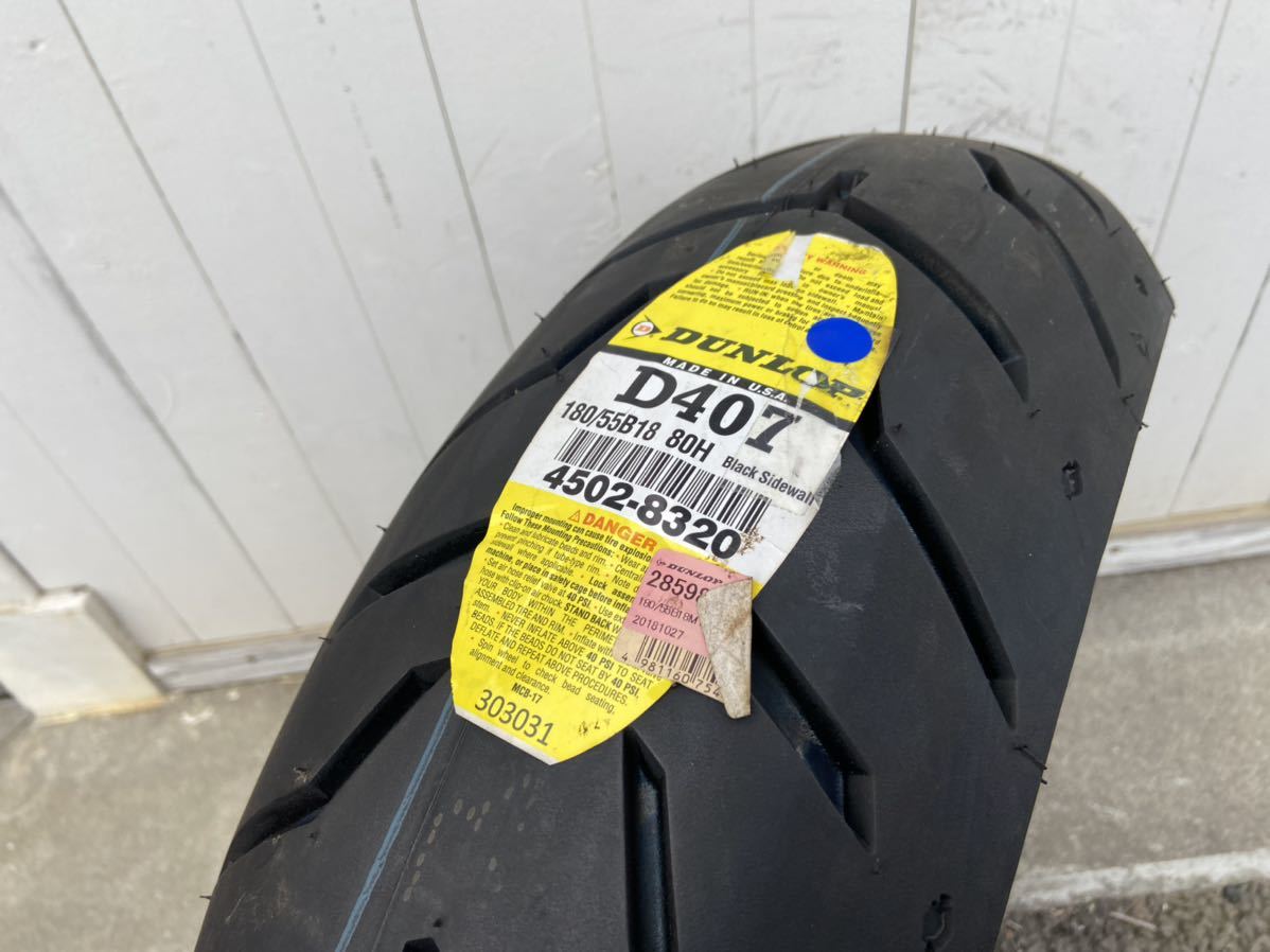 品質保証，送料無料 ハーレー 純正 ダンロップ DUNLOP D407 180/55B18 80H(オンロード)｜売買されたオークション情報、yahooの商品情報をアーカイブ公開 - オークファン オンロード