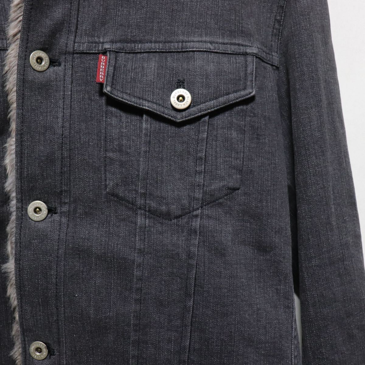 希少【Burberry Black Label】ラビット ファー 毛皮/ストレッチ/G