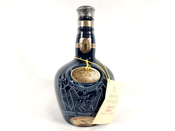 未開栓/古酒/ロイヤルサルート/青陶器/21年/スコッチ/700ml 43％/布袋