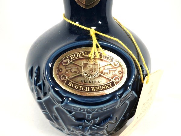 未開栓/古酒/ロイヤルサルート/青陶器/21年/スコッチ/700ml 43％/布袋