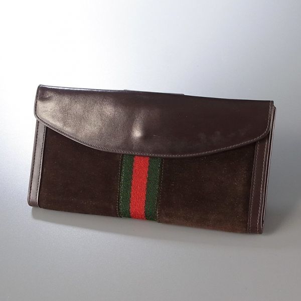 MD3042*イタリア製*GUCCI オールドグッチ*スエードレザー*GGロゴ 