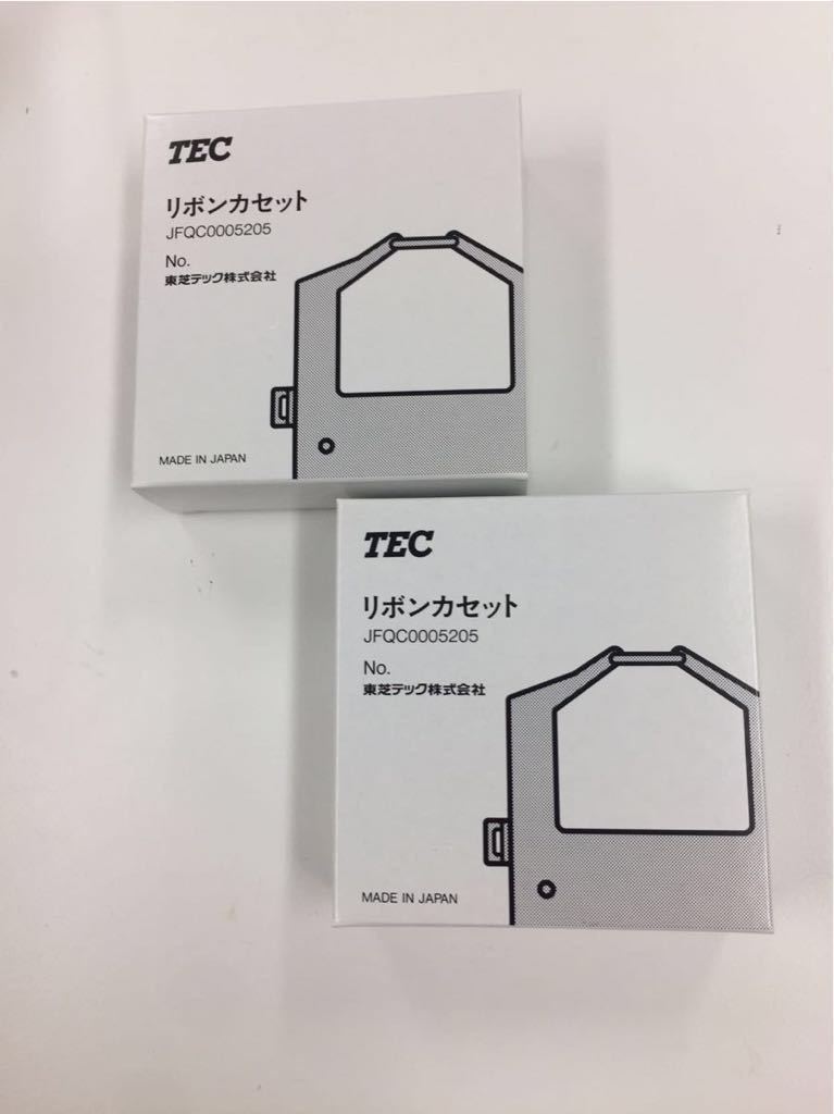 事務コン 純正 新品 インクリボン 2本 送料無料 JFQＣ0005205