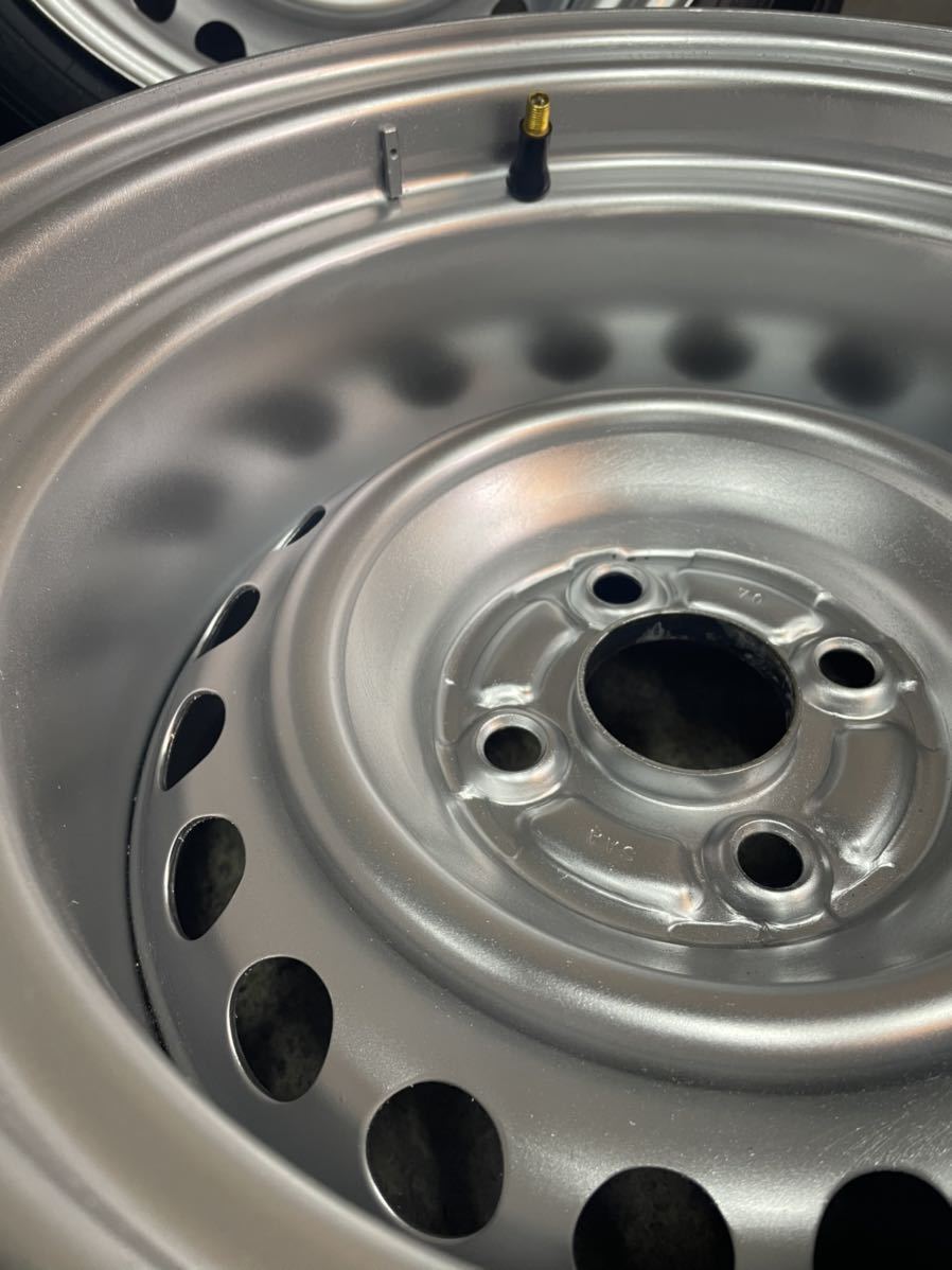 鉄チン 加工ホイール テッチン 14インチ 9j＋2 PCD100 4H ハブ56mm 4本