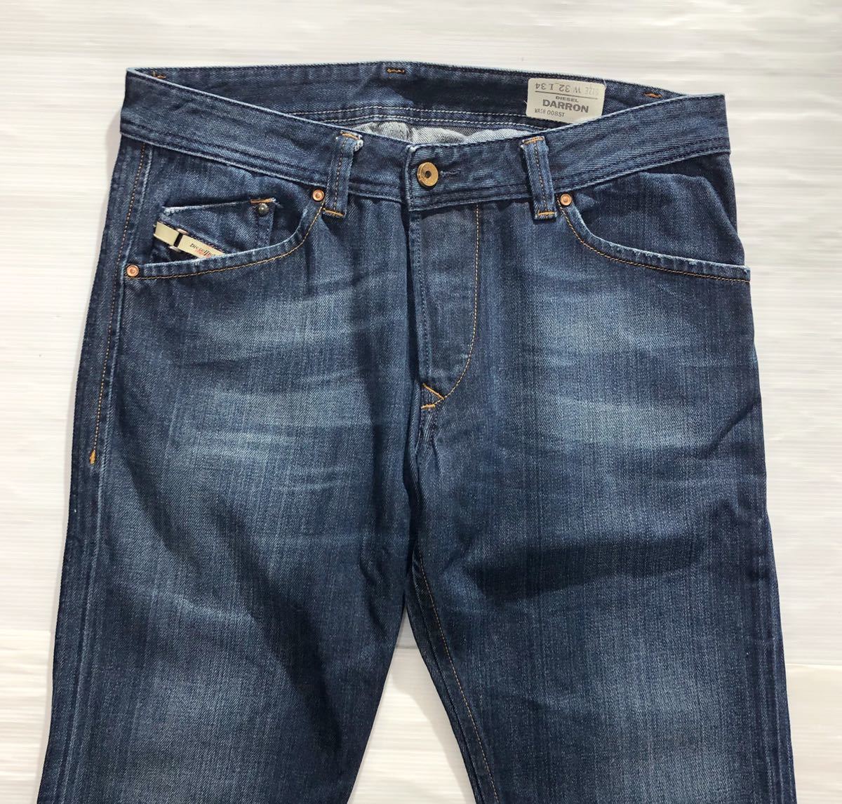 ジーンズ DIESEL ディーゼル》DARRON 色落ち ダメージ加工 インディゴデニム