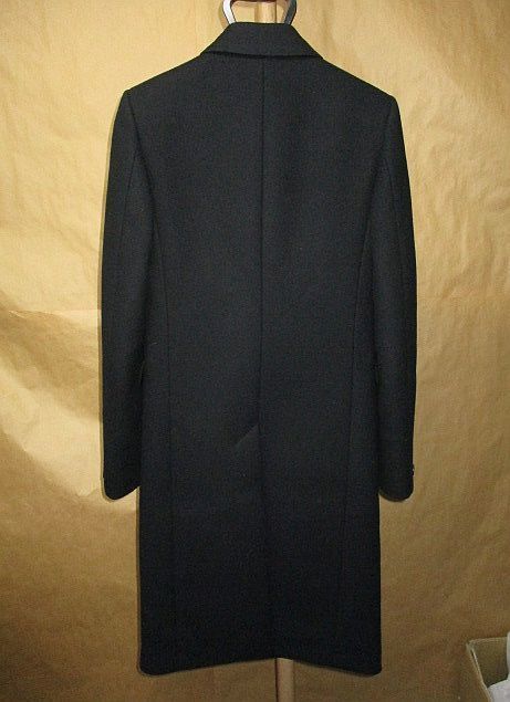サンローランパリ 16AW ダブル チューブ チェスターコート 黒44 国内 