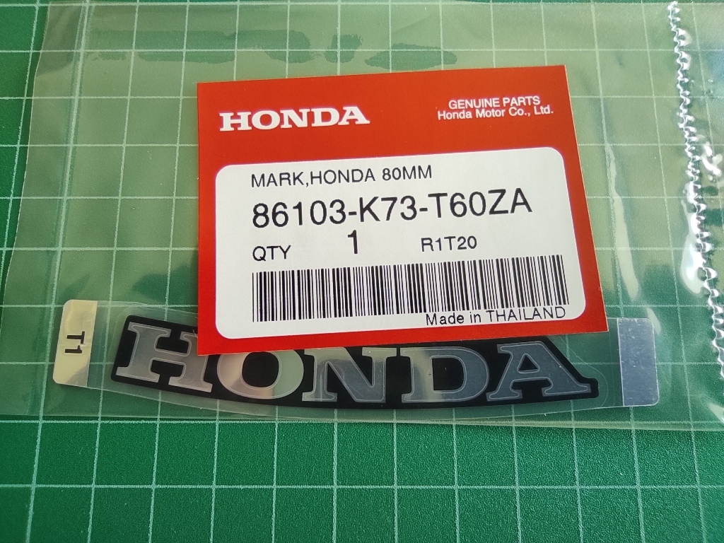 かず 純正♪ステッカー デカール♪ ホンダ HONDA 銀 シルバー スポンサー 車