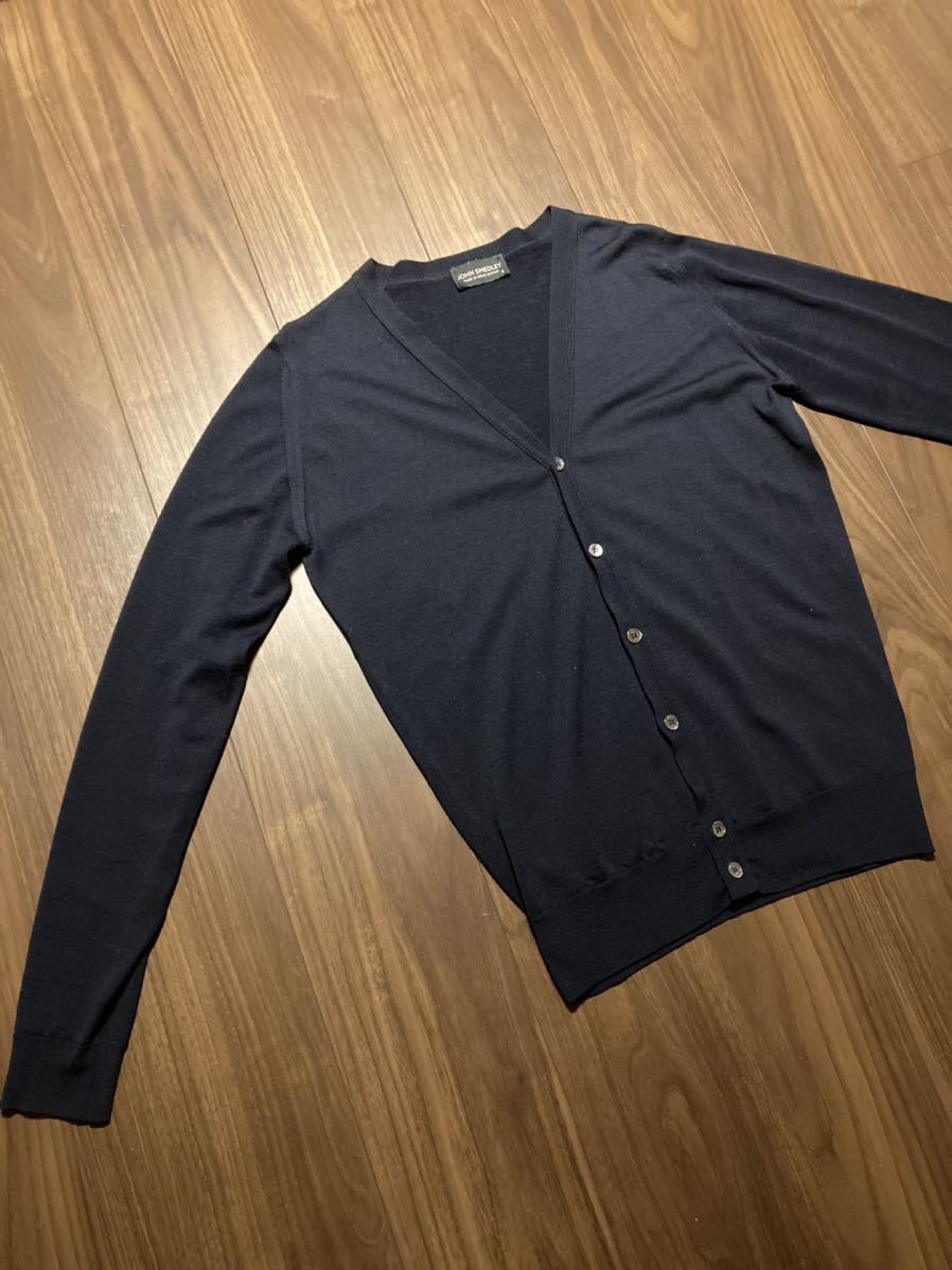 JOHN SMEDLEY ジョンスメドレー カーディガン ネイビー JOHN ジョン