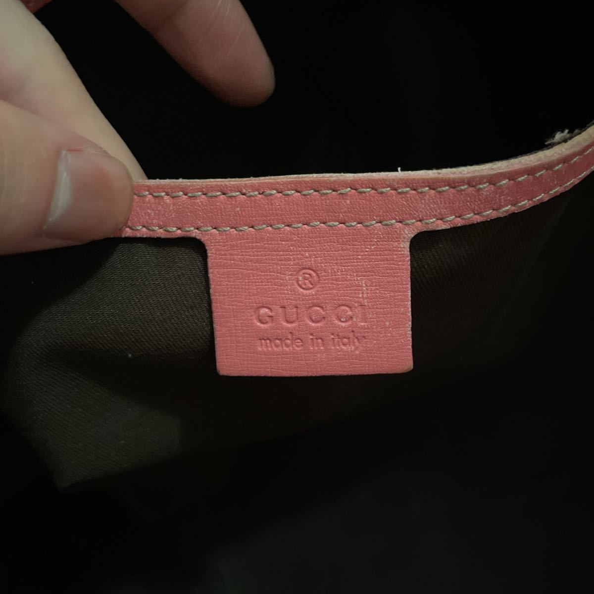 1円 □美品□ GUCCI グッチ トートバッグ ハンドバッグ GG PVC 