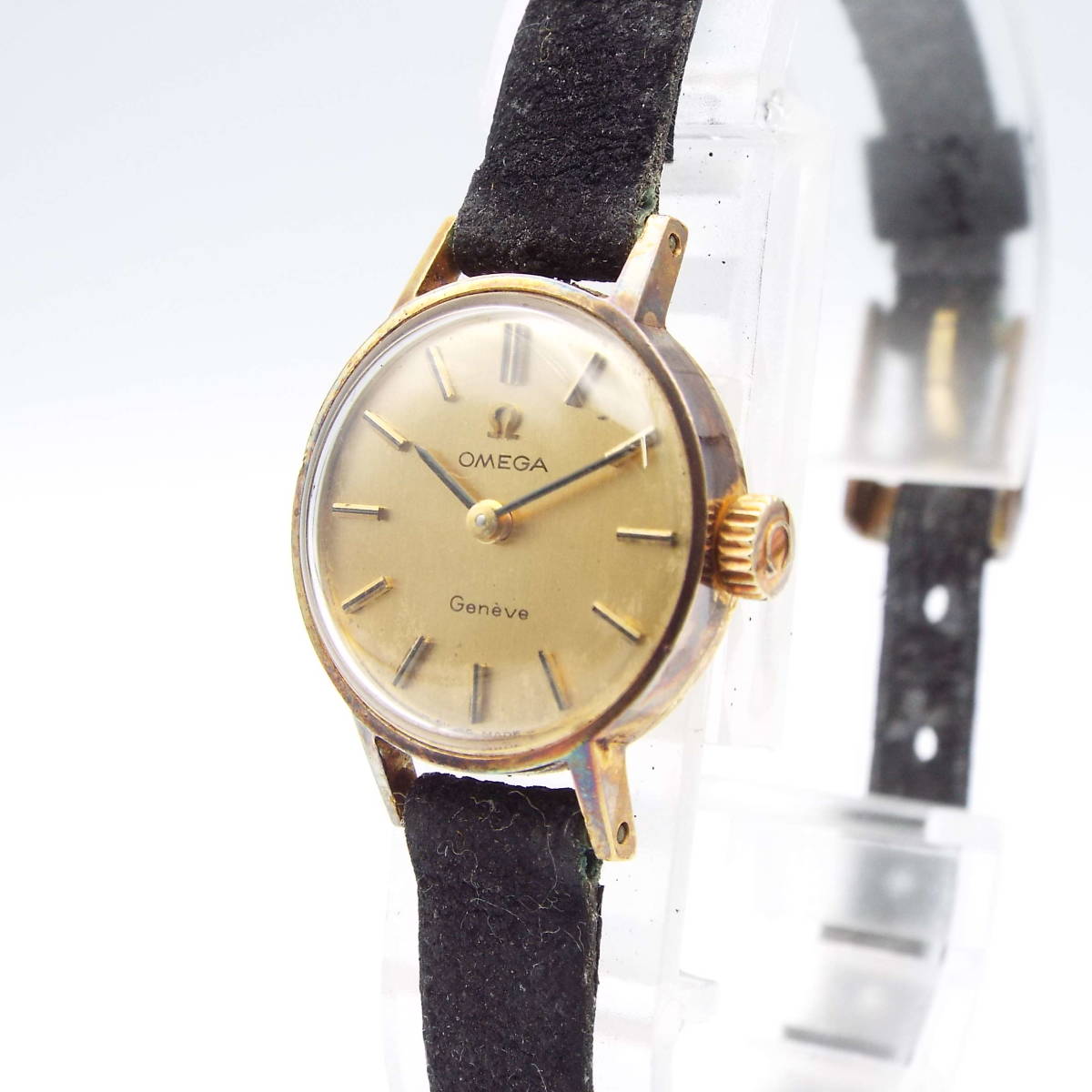 K18 金無垢 総重量約10.8g】あ12269/OMEGA オメガ/Geneve ジュネーブ