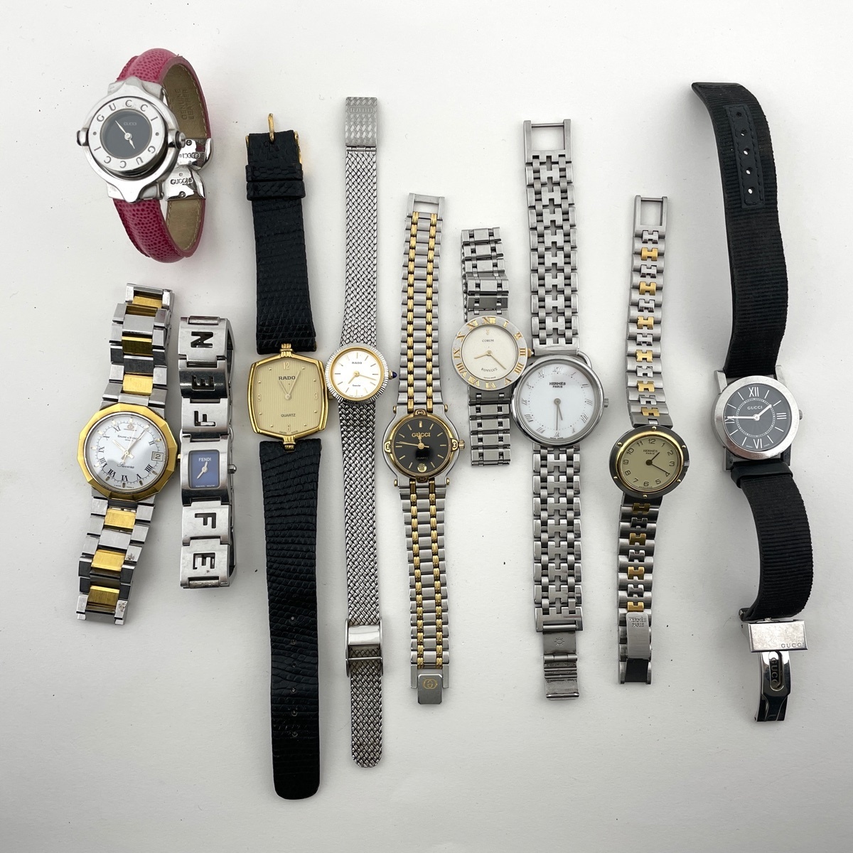 コルム CORUM ラドー エルメス フェンディ 他 時計10本セット ジャンク 