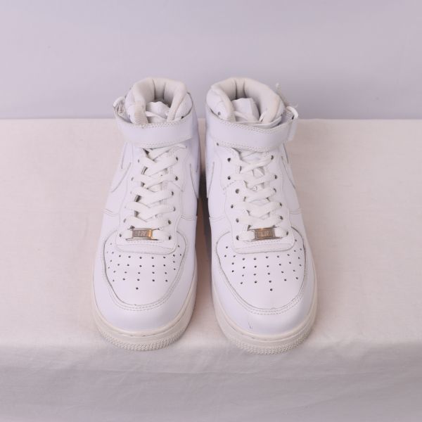 z5480 ナイキ エアフォース ミッド US8.5 26.5cm/白 NIKE AIR FORCE 1 