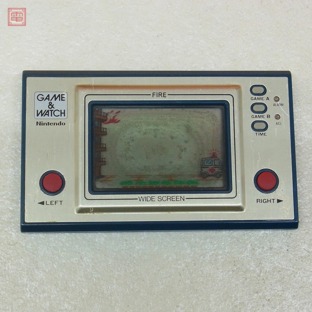 電子LSI ゲーム&ウオッチ WIDE SCREEN ファイア FIRE FR-27 GAME&WATCH