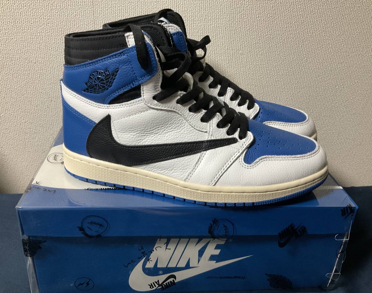 NIKE AIR JORDAN 1 RETRO HIGH OG SP Military Blue fragment design 
