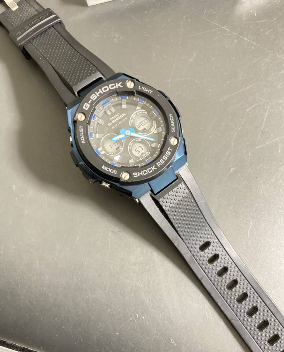 極美品 CASIO G-SHOCK GST-W300G-1A2JF G-STEEL Gスチール タフ