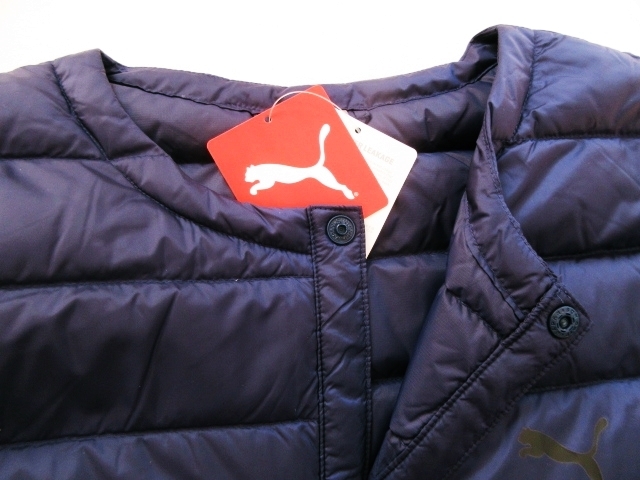 メンズ XL◇未使用 PUMA プーマ ノーカラー インナーダウン ジャケット 