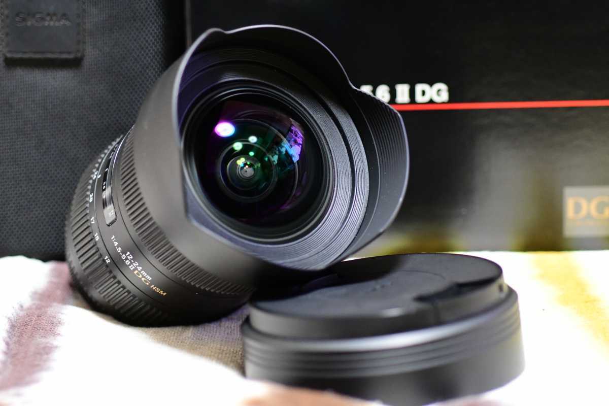 □SIGMA 12-24mm F4.5-5.6 II DG HSM EFマウント ワンオーナーほぼ未使用