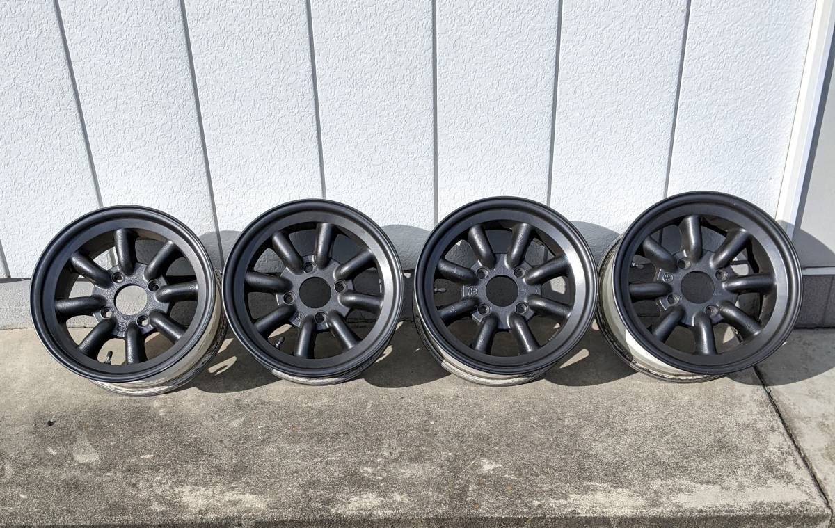 ワタナベ 深リム 旧車114.3 4穴 ホイール 14インチ ワタナベ 7.0J 7J 14