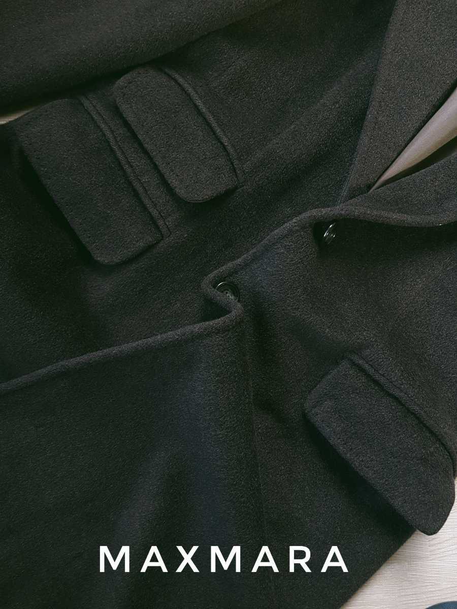 超高級 MaxMara 一級品イタリア製豪華チェスターコート 最高級白タグ