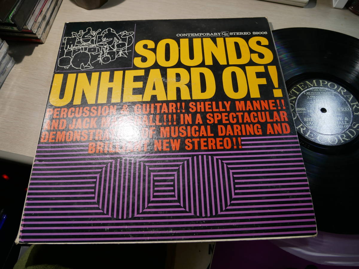  シェリー マン＆ジャック マーシャル SHELLY MANNE AND JACK MARSHALL/SOUNDS UNHEARD OF USA/CONTEMPORARY:S9006 STEREO ORG B/G DG LP(ジャズ一般)｜売買されたオークション情報、yahooの商品情報をアーカイブ公開 - オ ジャズ一般