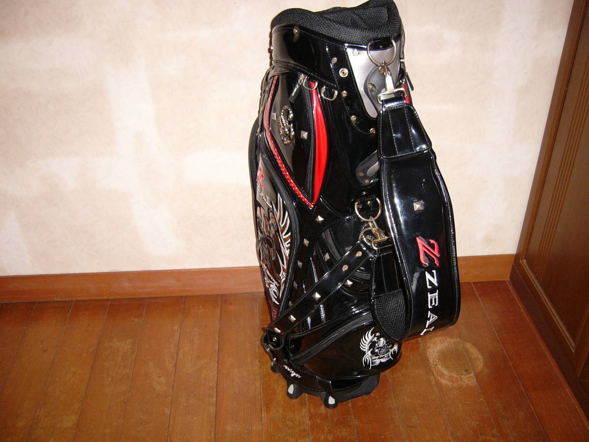キャディバッグ ZEALジールスカル エナメル ZEAL ジール ゴルフバッグ