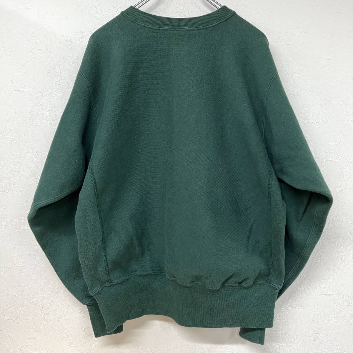 1000円スタート ◆ 希少 90s USA製 Champion Reverse Weave sweat Green Champlain Marquette College チャンピオン リバースウィーブ ◆ USA製 Champion 90s 目あり 1000円スタート◇ レア