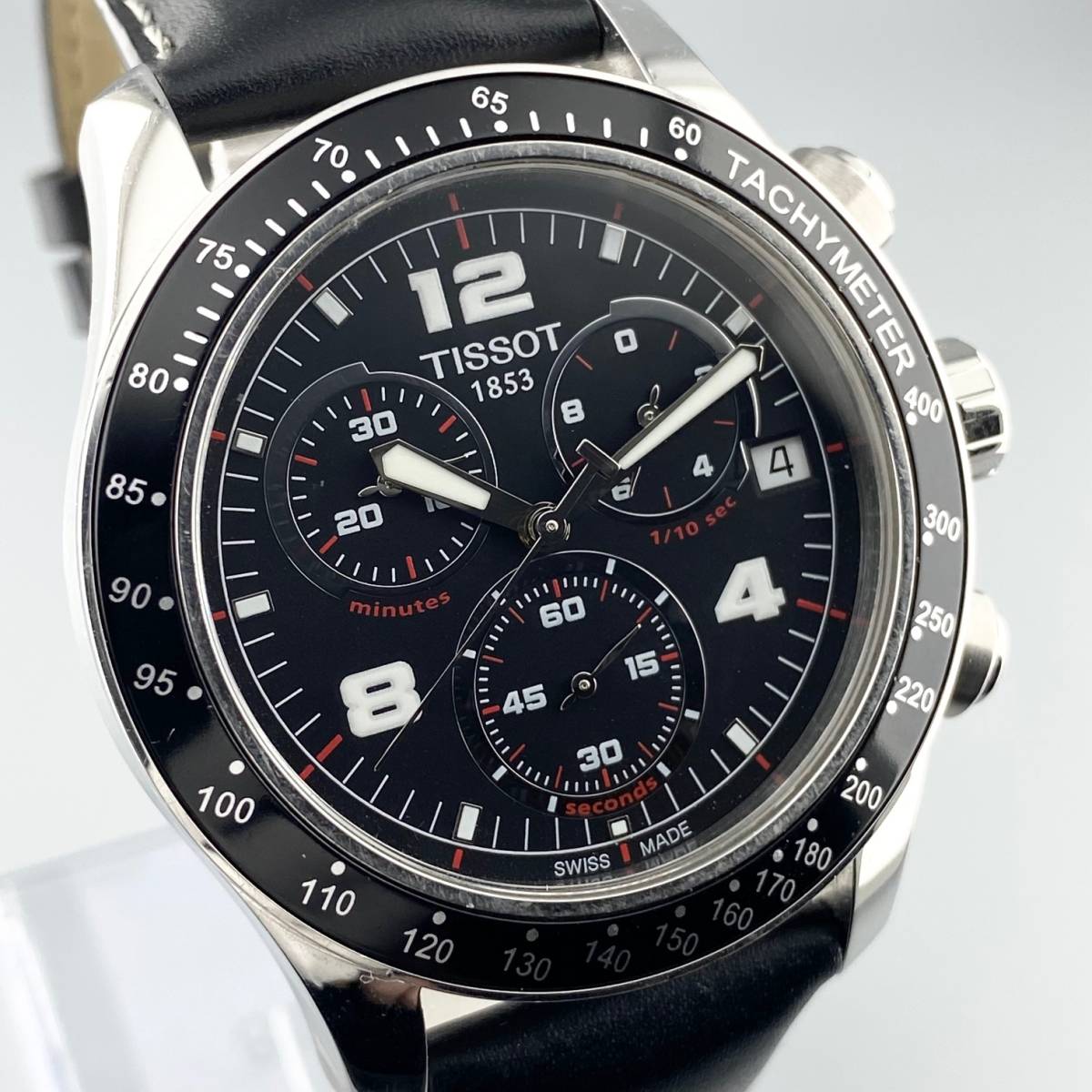 1円～】TISSOT ティソ 腕時計 メンズ クロノグラフ T039417A ブラック 