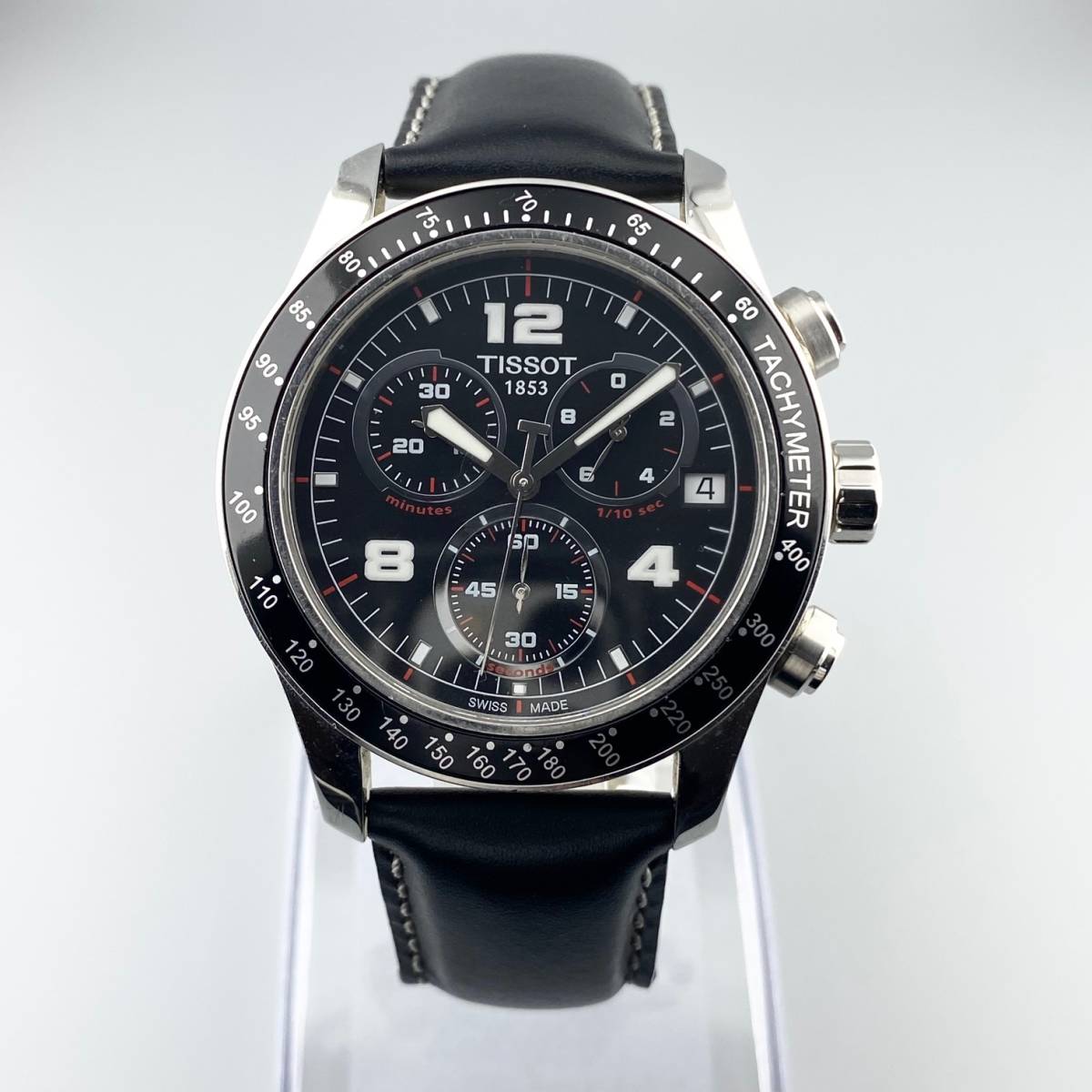 1円～】TISSOT ティソ 腕時計 メンズ クロノグラフ T039417A ブラック 