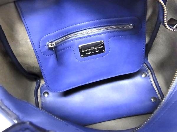 1円 Salvatore Ferragamo フェラガモ ノリータ EE-21 E621 レザー 2WAY 