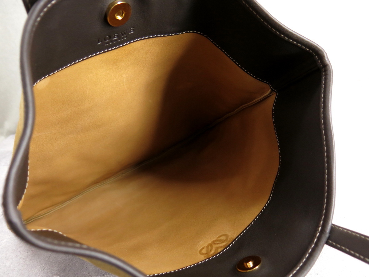 カーフ ○超美品○LOEWE ロエベ○アナグラム○スエード ロエベ 