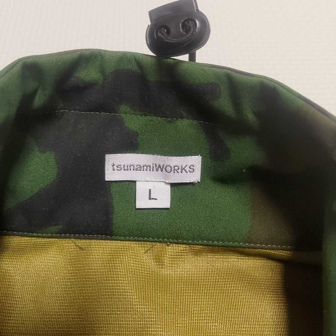 tsunami WORKS カモフラ柄ジャケット Lサイズ GORE-TEX 迷彩 (Lサイズ 