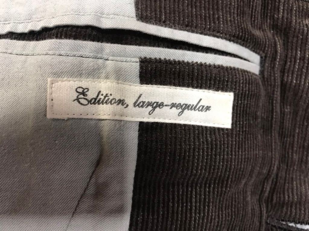 日本製/トゥモローランド/Edition コーデュロイ/ブラウン/エルボーパッチ/本胡桃ボタン/ハンティング/テーラードジャケットL ジャケット コーデュロイ 茶 TOMORROWLAND（ライン Edition（エディション）｜トゥモローランド 公式通販