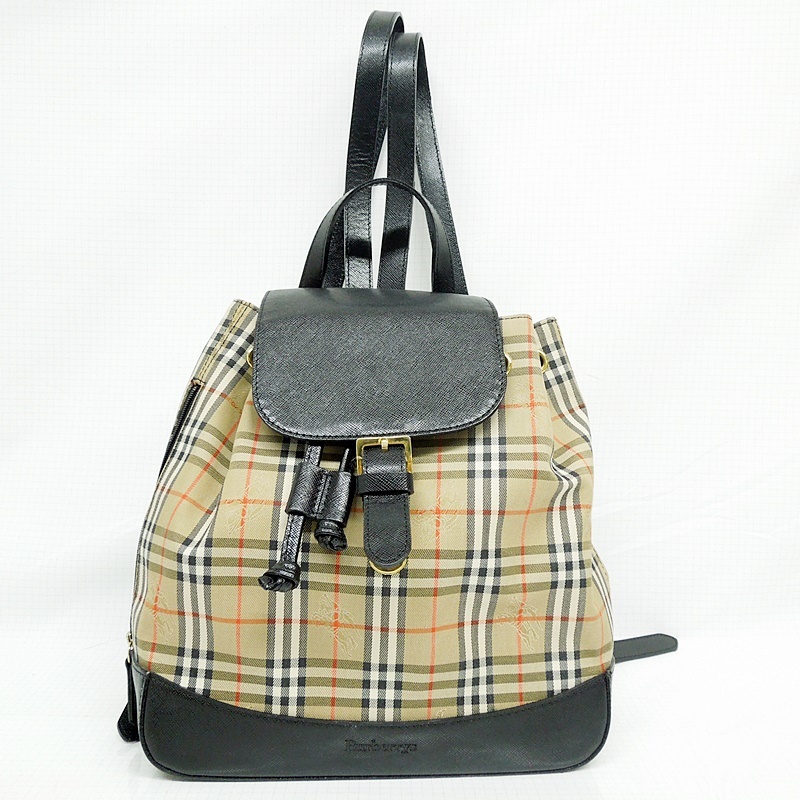 新作，正規品 10 06-462938-22 Y B バーバリー BURBERRY リュックサック ノバチェック 柄 ブランド バッグ かばん 縦 約25cm 横 約24cm 名06(その他)｜売買されたオークション情報、yahooの商品情報をアーカイブ公開 - かばん、バッグ