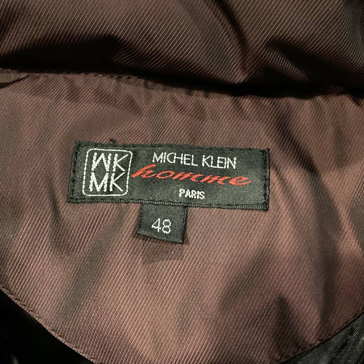 MICHEL KLEIN ダウンジャケット ミッシェルクラン - &frasl; | MK 滑らかな質感&frasl;フード着脱可能TECベロアストレッチ ダウンジャケット(フード着脱可)&frasl;52 KLEIN(ミッシェルクラン) ミッシェルクランオム ダウンブルゾン セール （ダウンジャケット アウター
