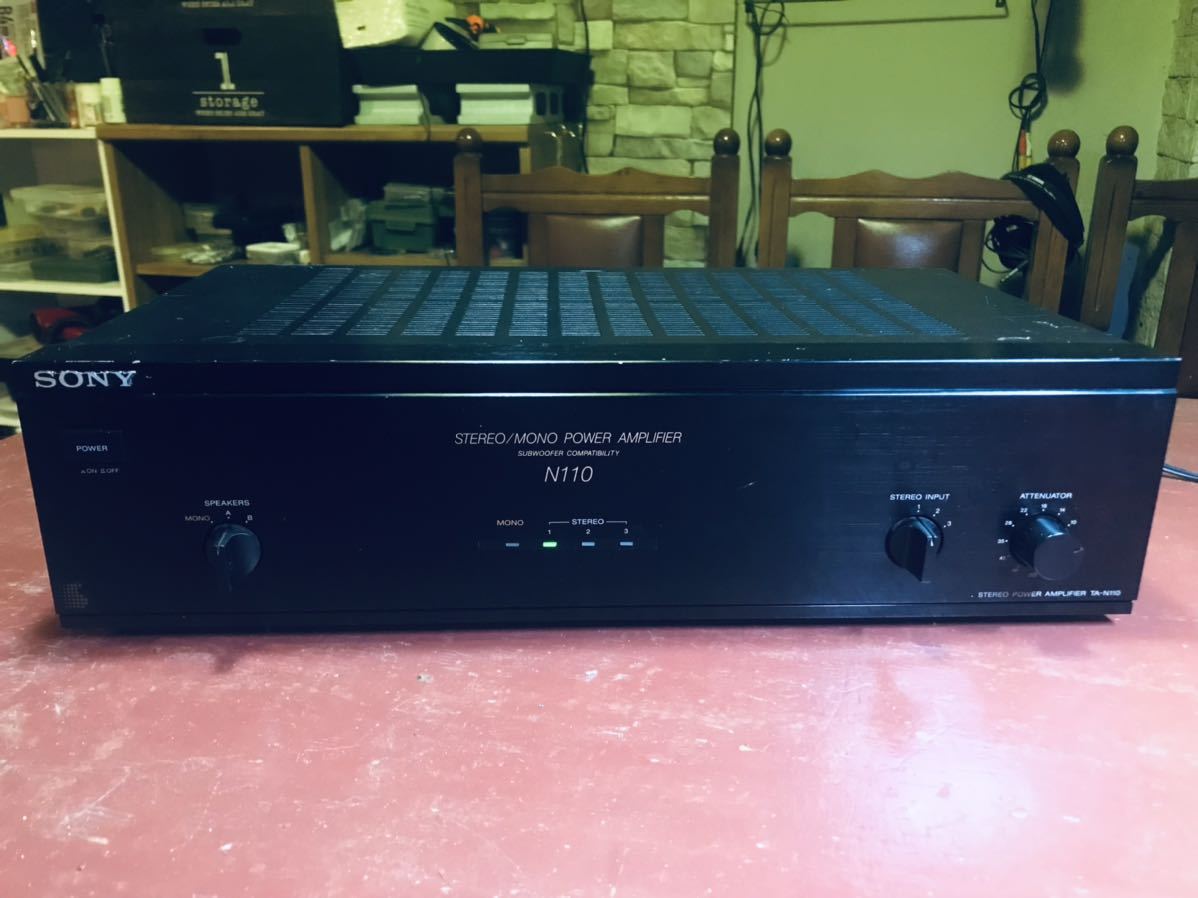 動作確認 SONYパワー・アンプTA-N110 TA-N110 SONY ソニー 音出しOK