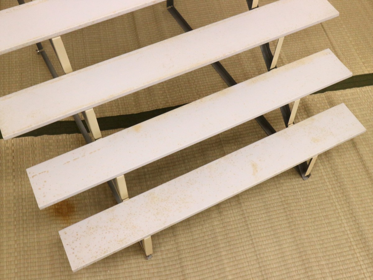 ひな壇 7段飾り 40号 スチール 毛氈付き ディスプレイ用 大得価，HOT