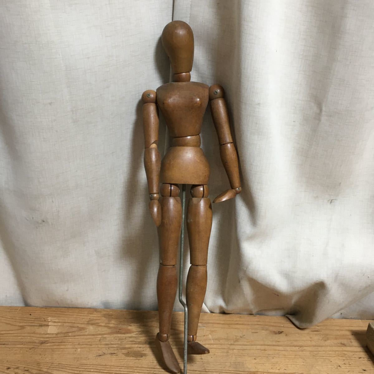 デッサン人形 木製 アンティーク 球体関節人形 アート(画材)｜売買され 