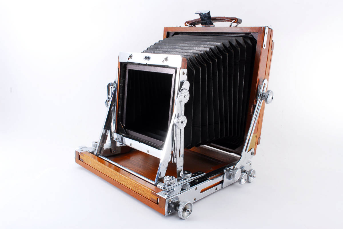 長岡製作所 4x5 木製カメラ ◇希少美品◇ 長岡製作所 ナガオカ NAGAOKA 4x5 蛇腹 木製 大判カメラ