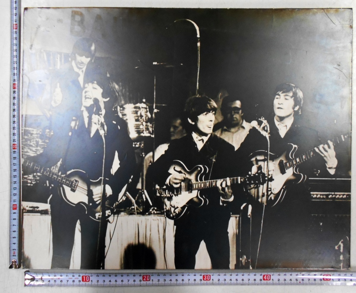 The Beatles ビートルズ ポスター 木製パネル　レトロ　ヴィンテージ ☆THE BEATLES ビートルズ 写真 木製 パネル ポスター 4点 まとめて
