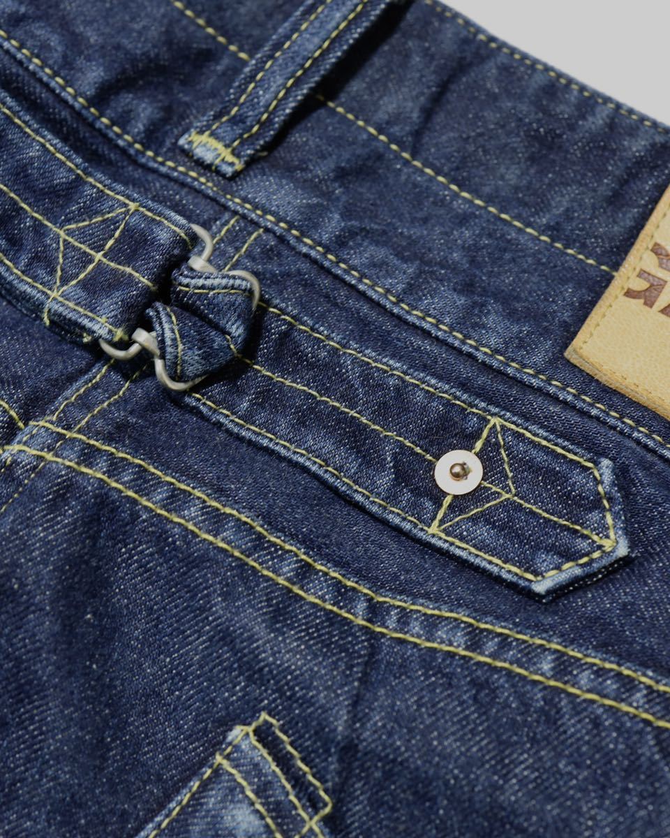 GANRYU サルエルデニムパンツ】インディゴ ブルー 名作 フミト