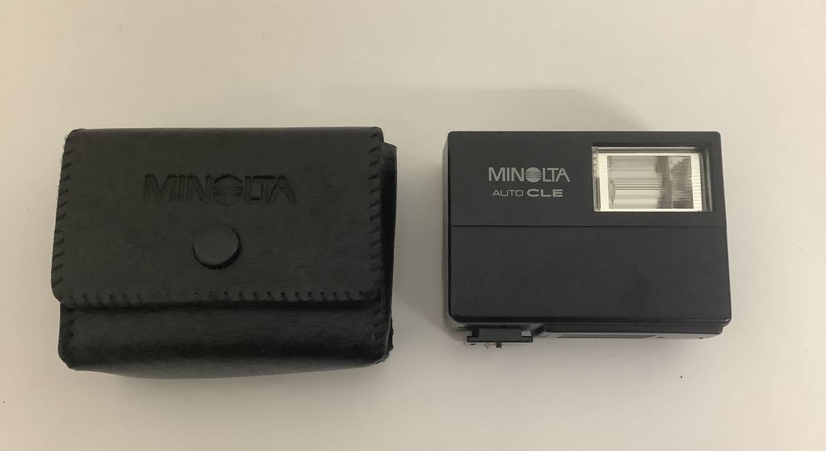 昭和レトロ 当時物「Minolta ミノルタ CLE カメラ用 フラッシュ AUTO