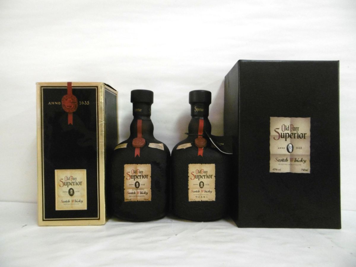 アウトレット オンライン 古酒 未開栓 2本セット Old Parr Superior