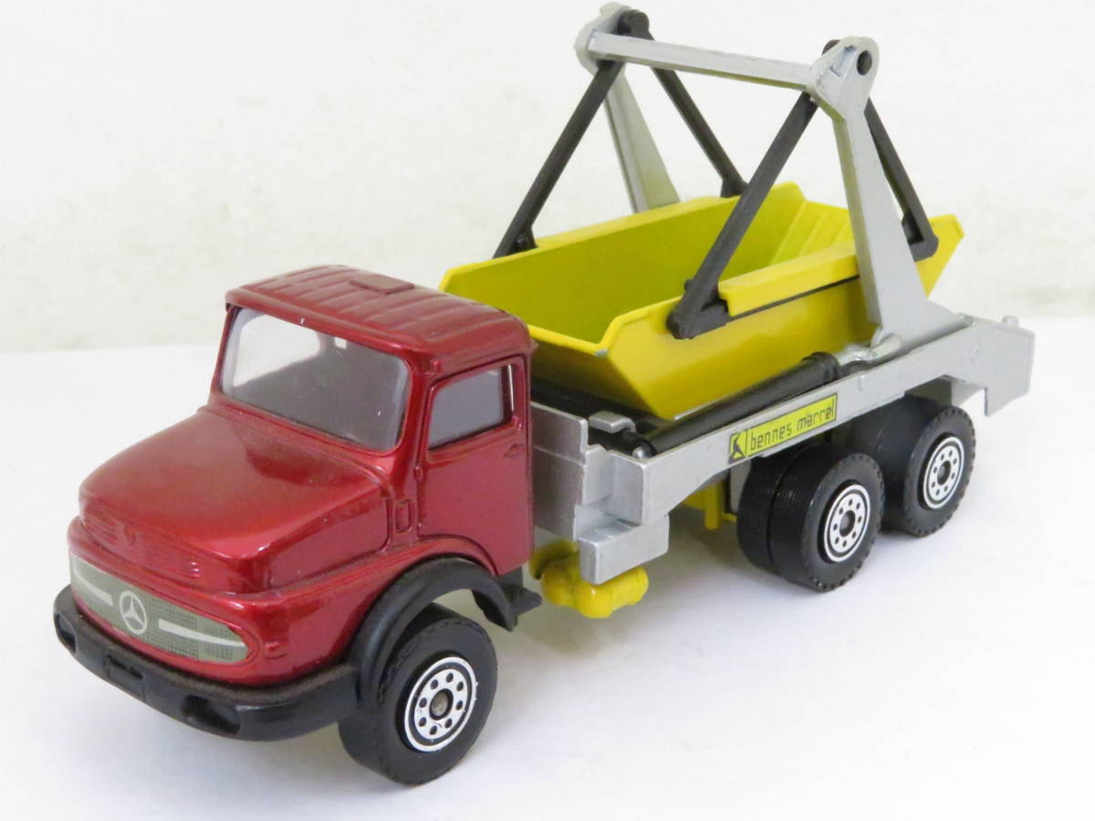 solido Mercedes BENZ bennes marrel メルセデスベンツ ダンプ 箱無 約14cm フランス製 ニレレ