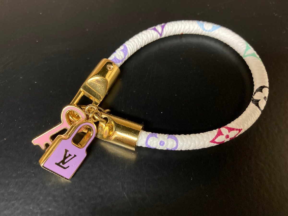 ○美品 LOUIS VUITTON ルイ・ヴィトン M6604F マルチカラー ブラスレ  