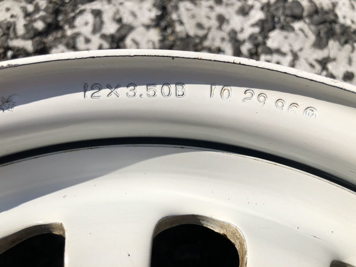4穴 J12×3.50B ホイール - 2026年最新Yahoo!オークション 12インチ シルバー 社外 スチール 4本 中古ホイール 軽 三菱ミニキャブ PCD14.3 ハブ径58mm 北海道の12インチの中古が安い！激安で譲ります・無料であげます