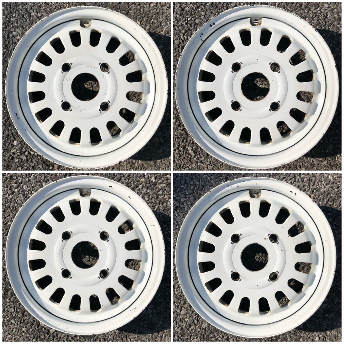 4穴 J12×3.50B ホイール - 2026年最新Yahoo!オークション 12インチ シルバー 社外 スチール 4本 中古ホイール 軽 三菱ミニキャブ PCD14.3 ハブ径58mm 北海道の12インチの中古が安い！激安で譲ります・無料であげます