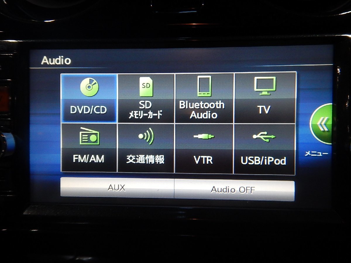 中古 日産純正 MC313D-W 2016年地図 メモリーナビ/DVD/Bluetooth/フルセグ ワイド2DIN (棚9235-208)